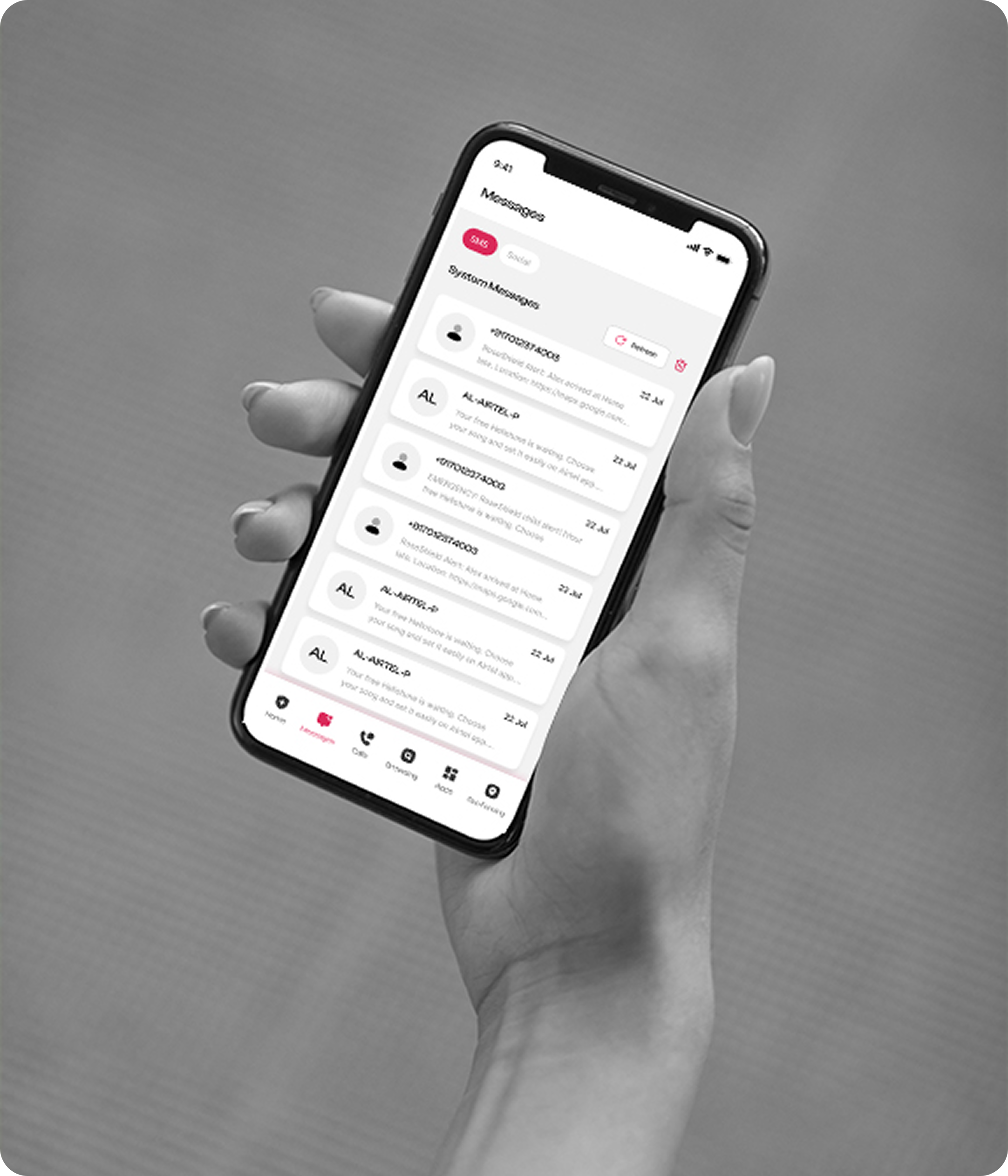 Protected Website Screen Mockup